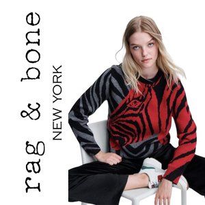 Rag & Bone Cashmere Zebra Sweater